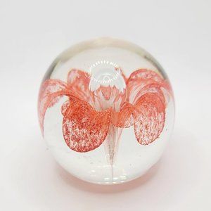 Peach/Orange Flower Paperweight